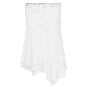 กระโปรงลูกไม้ซีทรูเอวต่ำทรงไม่สมมาตรสไตล์ Y2K แฟชั่นขายส่ง กระโปรงมินิเซ็กซี่แบบโปร่งใสไม่มีซับใน - Product Image 6