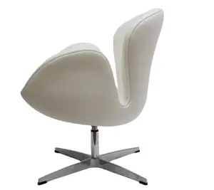 Klassischer drehbarer Akzent Fiberglas Oval Ball Stuhl Samt Egg Pod Stuhl White Ball Hanging Aviator Swan Chair