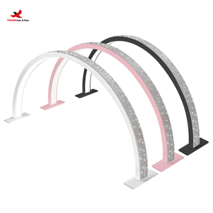 YOUXIN HQ Lámpara UV de media luna de 75 cm con descuento, de aleación de aluminio, de sobremesa, para manicura, LED en forma de U, diseño portátil para belleza de pestañas - Product Image 1