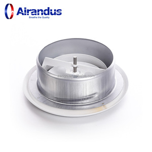 ZENGO EV Ventilation <strong>Wall</strong> Duct Outdoor air Conditioning Outlet Adjust Disc Valve Circular Hood Hvac Round air <strong>Vent</strong> for HVAC - Product Image 2