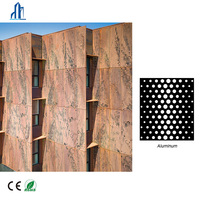 Revêtement mural décoratif au design moderne, panneau de façade en aluminium découpé au laser, écran pare-soleil perforé