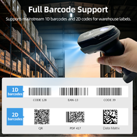 Escáner de Código de Barras Portátil LONVILL, Compatible con Múltiples Sistemas Operativos (Windows, Android, iOS), Inalámbrico, para Logística de Almacén