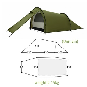 Tente Jouet Tunnel 2025 Scouts Camping Tente Tunnel Rétractable en Alliage d'Aluminium - Product Image 4