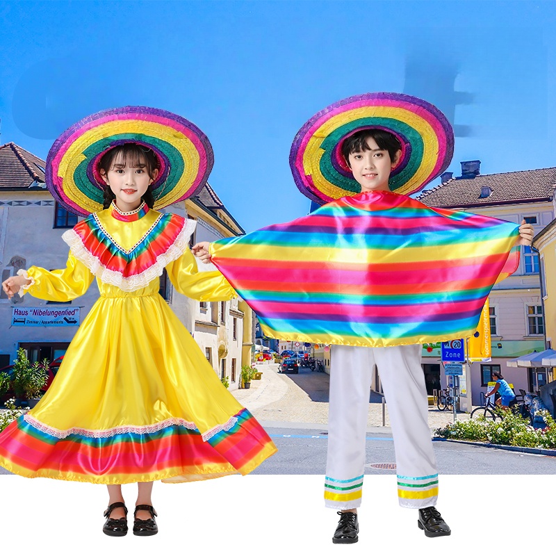 Spanish Senorita Costume Girls Flamenco Dance Dress