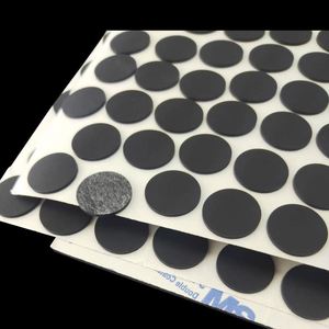 Black <b>Silicone</b> Foot Mat Self-Adhesive Furniture Pad Tape Anti-Slip Shock-Absorbing Shock-Absorbing Silicon <b>Rubber</b> Gasket - Product Image 1