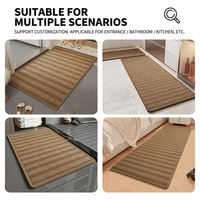 Wholesale Linen Kitchen Runner Mat Water Absorbent Anti Slip Floor Rug Easy to Clean Home Carpet