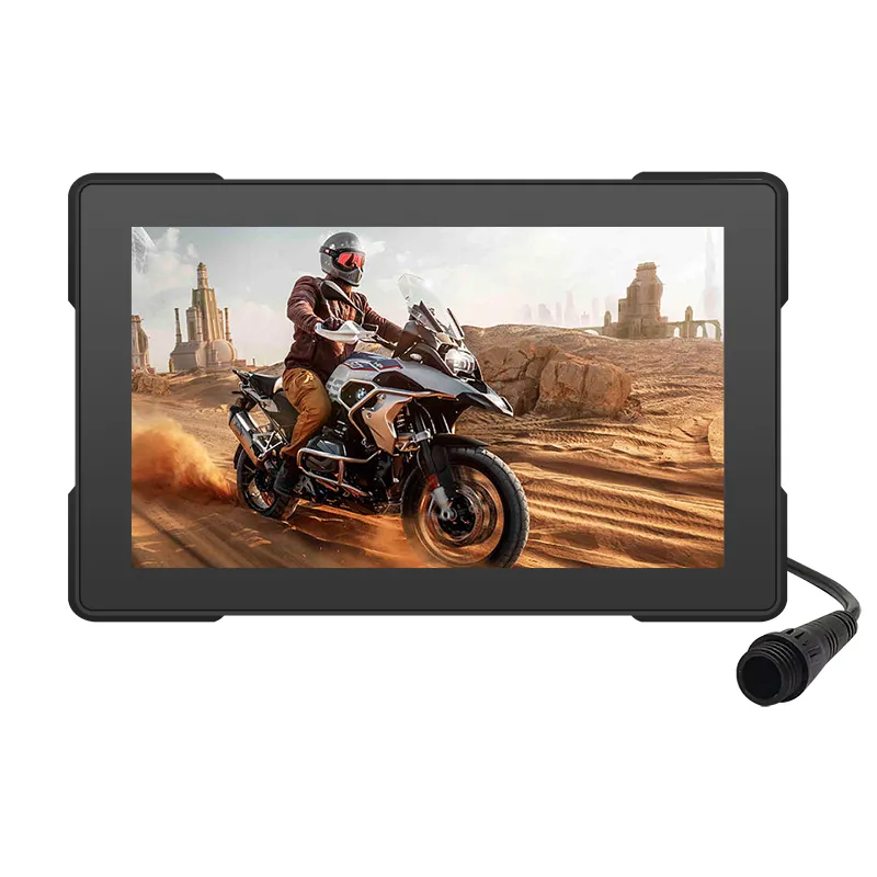 5 pouces moto portable sans fil carplay navigations affichage IPX7 lecteur de voiture à moteur étanche