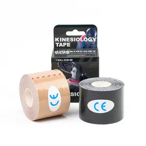 Custom Colorful Kinesiology Sports Tape Latex Free Healthcare Tape 5cm 5m Kinesiology Tape With Box