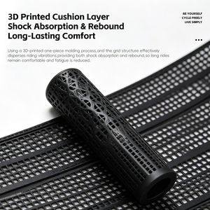 Poignées de guidon de vélo antidérapantes imprimées en 3D WEST BIKING, respirantes, en TPU, absorbant les chocs, accessoires pour guidon de vélo - Product Image 2