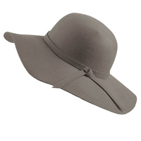 Vente en gros Chapeau Fedora à large bord pour femmes, avec nœud papillon, élégant, pour les voyages en plein air