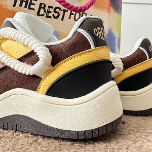 Chaussures de skate pour hommes, design original, logo, baskets décontractées, chaussures de sport, toutes occasions, semelle épaisse, chaussures de marche augmentant la taille - Product Image 6