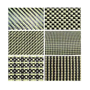 Carbon Cloth Fabric Hot Selling Carbon Aramid Hybrid Fabric Mixed Weave Fiber Cloth
