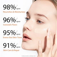 Ensemble de maquillage de fond de teint personnalisé MOIKA, écran solaire SPF, anticernes, anticernes imperméable, fond de teint liquide à marque privée