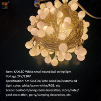 Guirlande lumineuse à petites boules pour les fêtes, les jardins, les mariages, Noël, la décoration extérieure et intérieure, PVC, caoutchouc, IP65