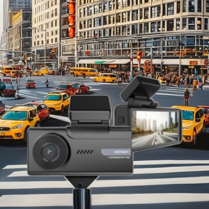 2024 <span class=keywords><strong>AZDOME</strong></span> M580 5K cámara de salpicadero habilitada para GPS 5G WiFi delantero trasero 4K cámaras de coche Sony IMX415 Chip Black Box grabadora coche HD H.264 - Product Image 2