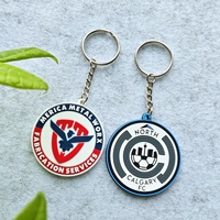Porte-clés en caoutchouc PVC personnalisé avec logo d'usine, lettre de dessin animé, porte-clés personnalisé pour anniversaire et mariage