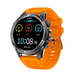 Reloj Inteligente GPS YK15 de Silicona Naranja DSM11, 5ATM, Batería de 580 mAh, Altímetro, Brújula, Linterna, Seguimiento de Salud Vital - Product Image 1