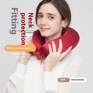 100% Mulberry Silk Neck <strong>U</strong> <strong>Pillow</strong> 19mm Comfortable Soft Memory Foam Portable Travel Nap <strong>Pillow</strong> Custom Cooling Outdoor Use Logo - Product Image 3