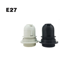 Bóng đèn chủ nửa răng ổ cắm vít đèn cơ sở ánh sáng bóng đèn Đèn giữ phong cách E14/<span class=keywords><strong>E27</strong></span> nhựa Retro 220V OEM đen trắng 5m Nhựa - Product Image 2