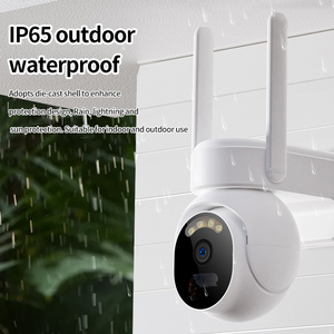 Caméra sans fil intérieure/extérieure 2K 4MP Pan Tilt 355. Caméra solaire de surveillance CMOS étanche IP65 avec vision nocturne - Product Image 5