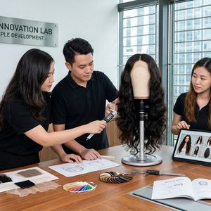 Peluca de Cabello Humano Largo y Ondulado de Aspecto Natural, Cabello Humano Virgen, Densidad Completa, Peluca de Ondas Suaves, Proveedor de Cabello al por Mayor de Fábrica - Product Image 1