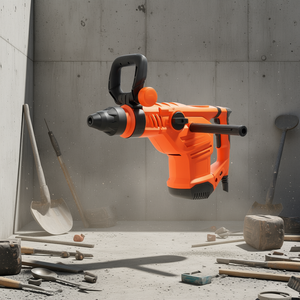 Marteau perforateur rotatif 1600W SDS-Max filaire 175-350 tr/min 3 fonctions Outil de perçage professionnel - Product Image 2