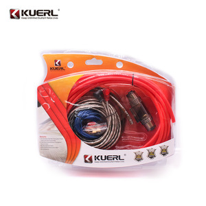 Kit de câbles pour subwoofer KUERL 8GA K-383, connexion d'amplificateur audio pour voiture, fil de cuivre durable pour mise à niveau audio - Product Image 1
