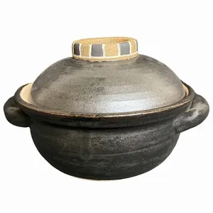 Pots de soupe en céramique faits à la main en poterie japonaise pour la cuisine