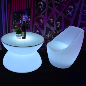 Bàn Cà Phê Ngoài Trời Bàn Bar Nhựa Bàn LED Lounge - Product Image 5