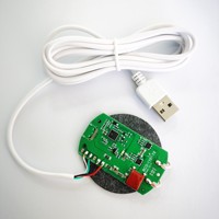 PCBA de charge sans fil pour meubles, entrée 9-12V, charge rapide 15W, compatible avec tous les smartphones