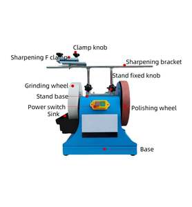 Amoladora de Banco Pequeña de 8 Pulgadas para el Hogar, Pulidora de Cuchillos Refrigerada por Agua, Amoladora de Cuchillos con Disco Abrasivo - Product Image 5