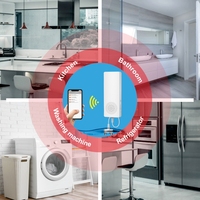 Tuya WiFi capteur de fuite d'eau intelligent alarme de fuite de liquide détecteur de niveau de débordement Protection contre les inondations Smart Life APP télécommande