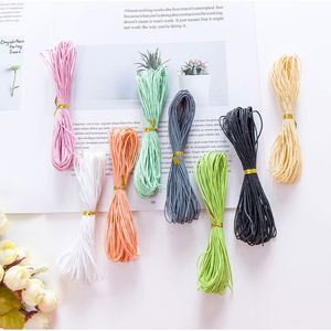 1mm Colorful Waxed Cotton Rope Macrame Cord DIY Cotton Waxed Cord Rope - Product Image 2