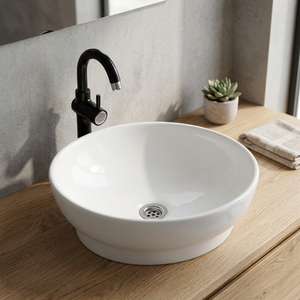Modern <b>Stone</b> Look Ceramic Countertop Vanity Lavabo Hand Wash Basin Sink Bathroom Sanitary Ware Products - Product Image 6