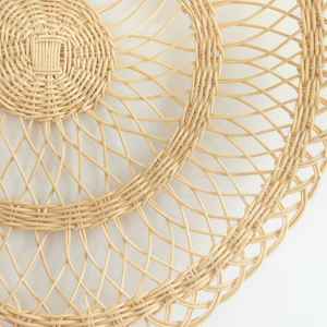 Napperon en osier de rotin de conception traditionnelle de nouveaux meubles de maison pour le matériel en bambou de mariage d'intérieur de salon de salle à manger du Vietnam - Product Image 1