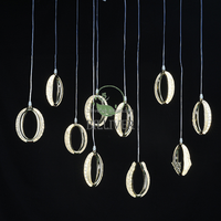 Lustre acrylique à 10 têtes pour décoration de plafond, lumières pour scène de mariage, shopping, événement, décoration de plafond pour scène de mariage