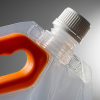 Bolsas de Repuesto Grandes al por Mayor con Boquilla y Asa de Plástico Integrada, Bolsas Transparentes de PE para Líquidos, Agua, Jugos y Bebidas