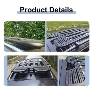 Panier de toit de voiture en alliage d'aluminium pour <span class=keywords><strong>Mercedes</strong></span>-Benz GLC 2016-2023 2024+ - Product Image 4