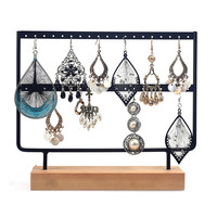 Présentoir de Comptoir en Métal Shophold pour Bijoux et Boucles d'Oreilles – Support de Rangement pour Vitrine de Magasin