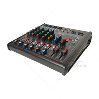 Console de mixage audio mini professionnelle 4 canaux, contrôleur DJ, MP3, USB, égaliseur 3 bandes pour l'enregistrement et la diffusion en direct