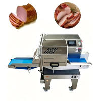 Machine à trancher la viande multifonctionnelle de qualité commerciale pour bacon, jambon, charcuterie et ventre de porc fumé