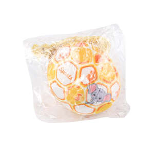 Jouet pour chien au design de dessin animé pour l'intérieur et l'extérieur, écologique, durable, pour le nettoyage des dents, jouet en peluche en forme de ballon de football avec son - Product Image 3