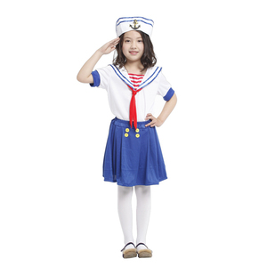 Vendita calda di qualità carnevale ragazza marinaio Cosplay costumi in maschera per bambini in magazzino - Product Image 2
