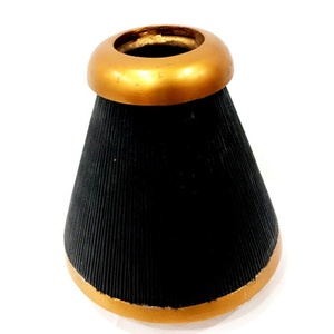 Modern <b>Set</b> <b>of</b> <b>3</b> Handmade Aluminium Iron Metal Flower Pots <b>Vases</b> for Wedding Table & Home Decorative Use - Product Image 2