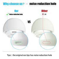 Embouts d'oreille de remplacement pour Apple AirPods Pro / Pro2 Embouts d'oreille-Petit, moyen et grand avec réduction du bruit