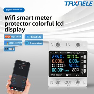8-in-1 Smart WIFI Circuit Breaker Energy Meter Remote Control <strong>Digital</strong> Display Single Phase AC Current <strong>Timer</strong> Relay Voltage - Product Image 3