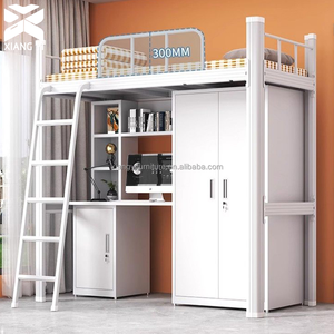 <span class=keywords><strong>Lit</strong></span> <span class=keywords><strong>superposé</strong></span> moderne à deux étages, dortoir scolaire, chambre à coucher, salon, appartement - Lits de dortoir en gros, lits doubles - Product Image 2