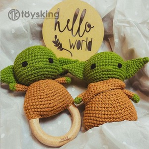 Poupée apaisante au crochet inspirée des enfants - Style Baby <span class=keywords><strong>Yoda</strong></span>, <span class=keywords><strong>jouet</strong></span> de confort fait main pour apaiser les nouveau-nés - Product Image 5