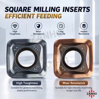 Plaquette de fraisage en carbure ZANHO SOMT100420ER-GM, insert de dégrossissage à alimentation élevée SOMT140520ER pour fraiseuse CNC série MFH