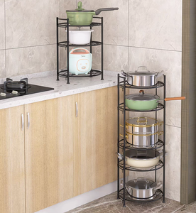 Estantes de cocina modernos de alta calidad Estantes de almacenamiento multifuncionales para pisos - Product Image 2